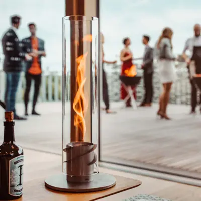 Hoefats SPIN 90 tischfeuer grau vonmoos luzern