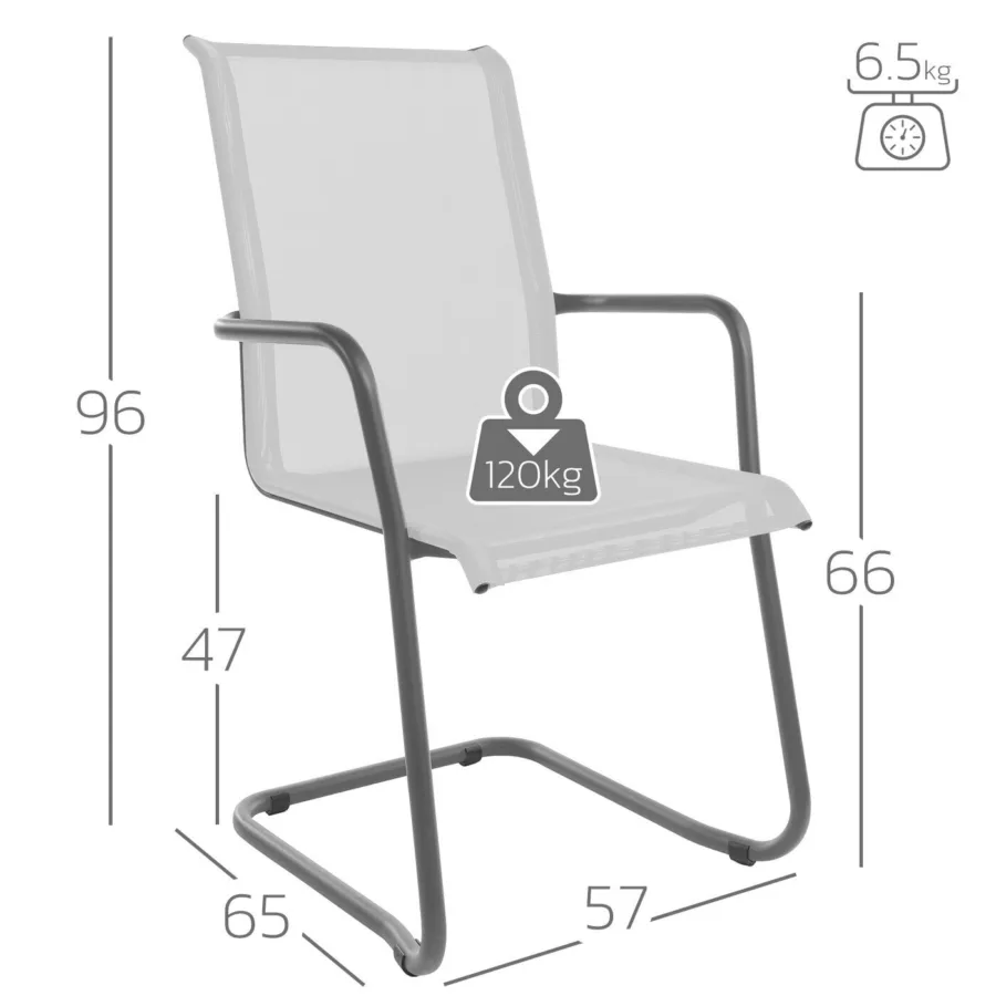 Locarno Freischwinger Matten-Sessel