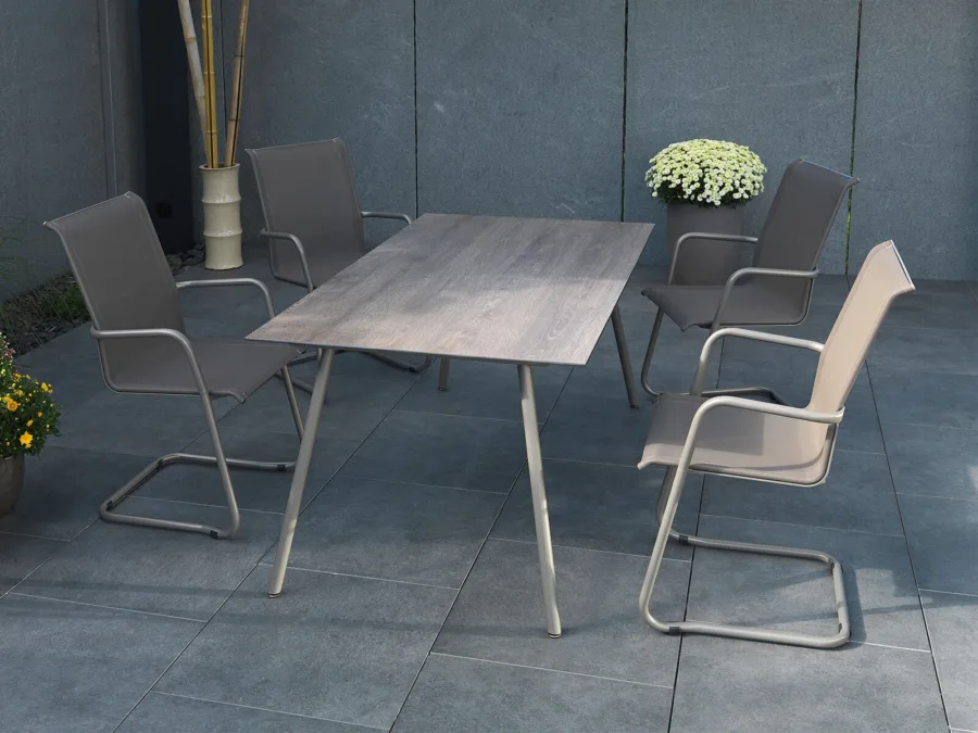 Locarno Freischwinger Matten-Sessel
