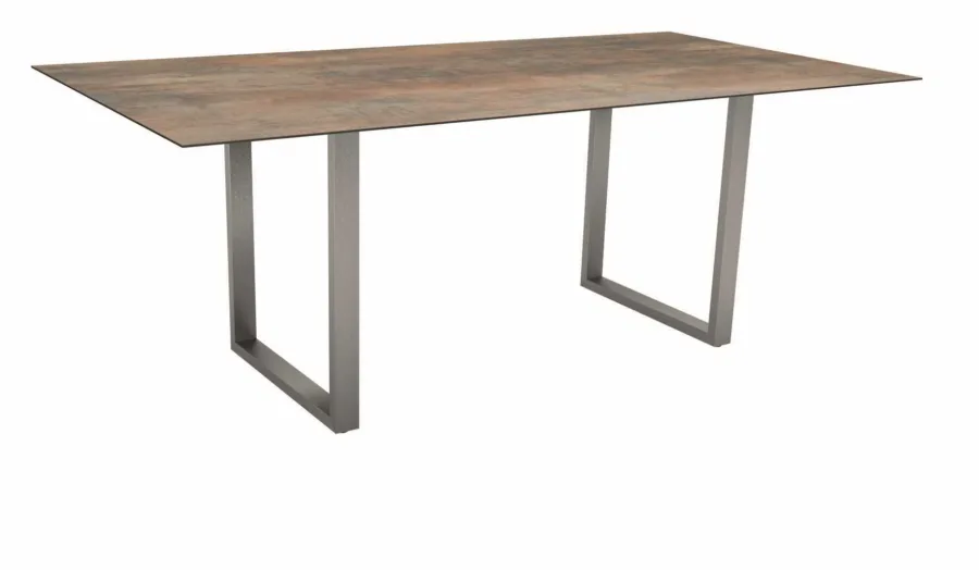 Kufentisch 200x100 cm Edelstahl