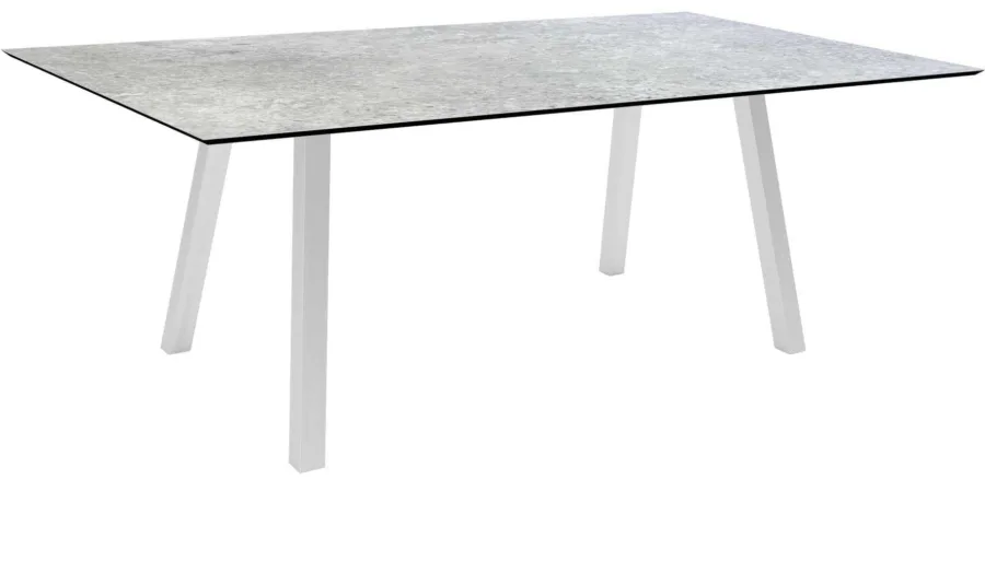 Tisch 180x100cm Interno Vierkantrohr Edelstahl