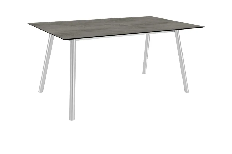 Tisch 180x100cm Interno Rundrohr Edelstahl