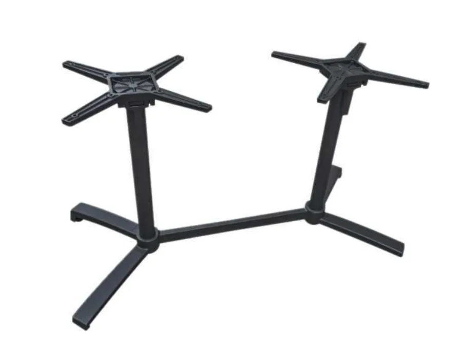 Tischgestell Livorno 2 Aluminium Doppelwange abklappbar