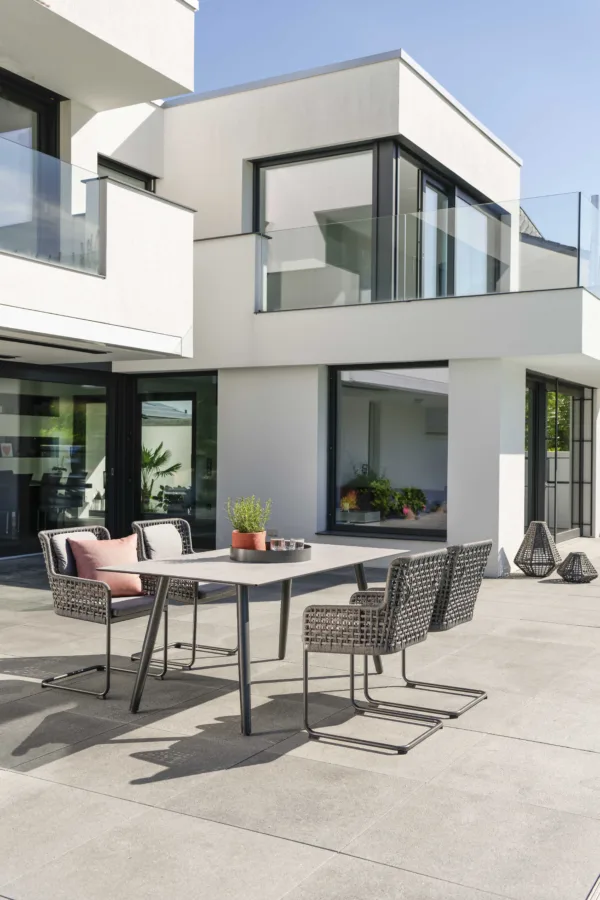 Freischwingersessel Greta Aluminium