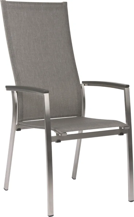 Stapelsessel Mika hoch Edelstahl