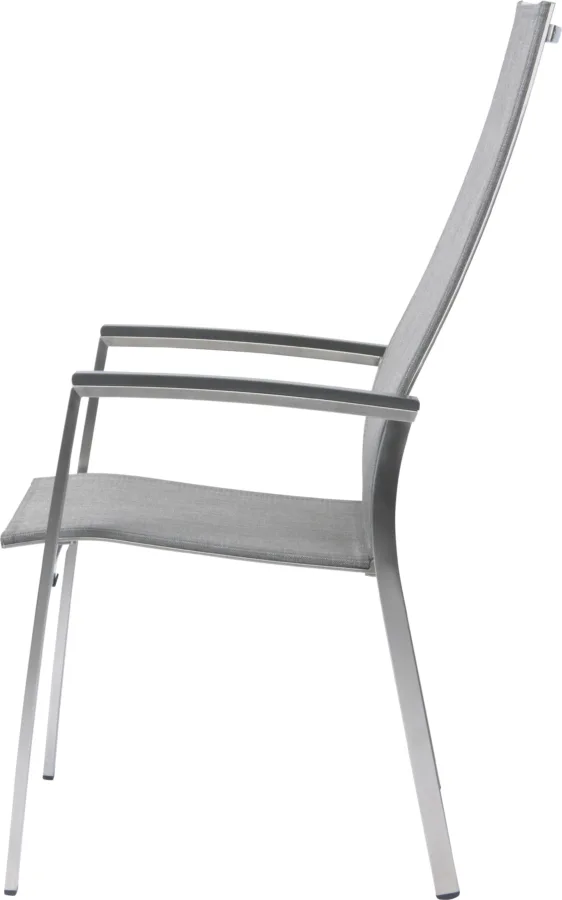 Stapelsessel Mika hoch Edelstahl