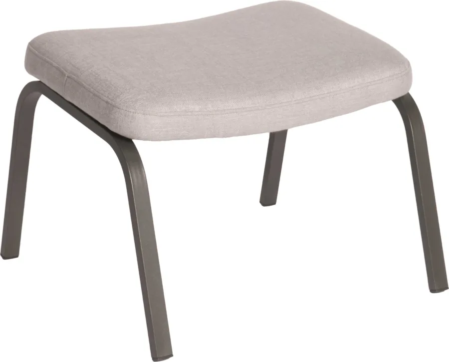 Fusshocker Stan Aluminium mit Bezug