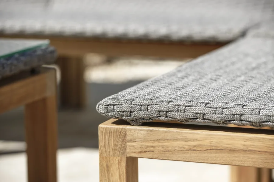Lounge-Hocker Leah Teak