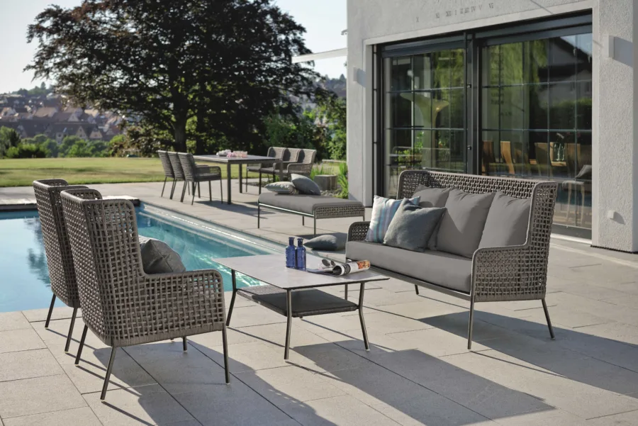 Lounge-Sessel Greta Aluminium
