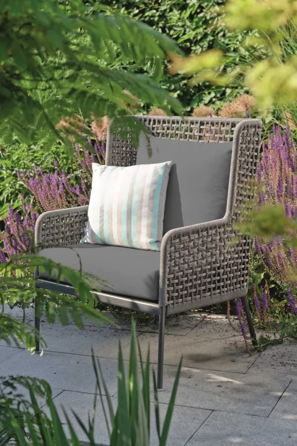 Lounge-Sessel Greta Aluminium