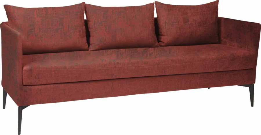 Sofa 3-Sitzer Marta Aluminium Bezug und Kissen