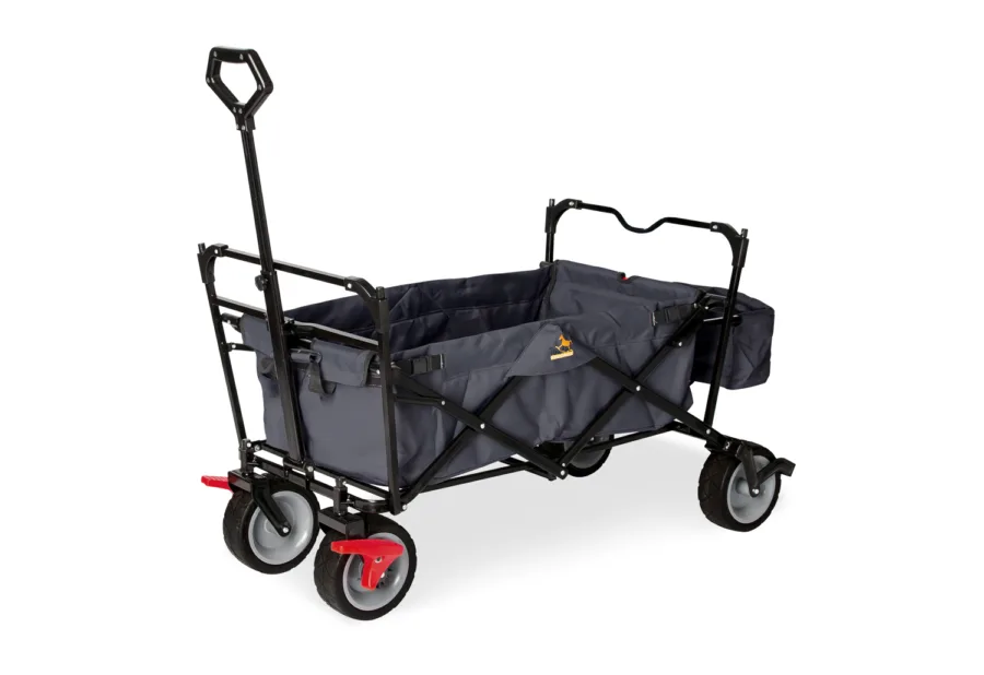 Klappbollerwagen Paxi dlx mit Bremse - Antharzit