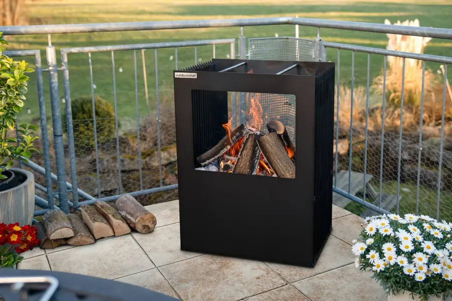 FIRE PIT Design-Feuerstelle und Grill
