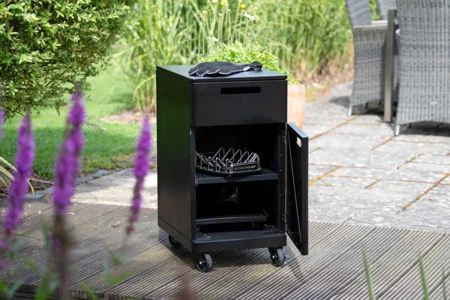 Grillschrank mit Rollen