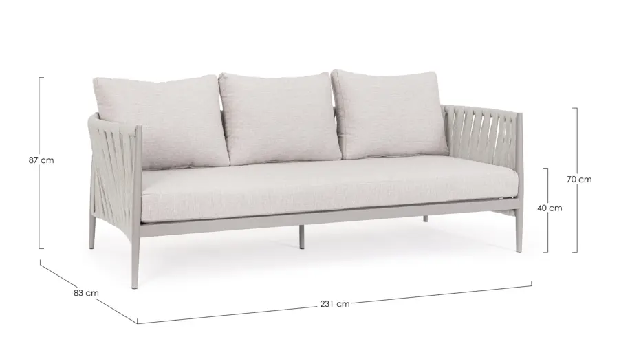 Lounge-3er-Sofa Jacinta