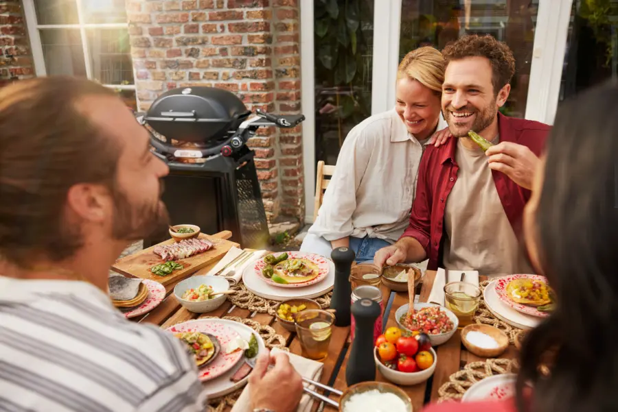 Q2800N+ Gasgrill mit Rollwagen