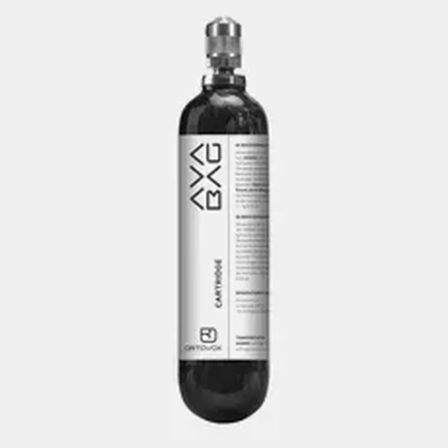 Leichte Karbon-Kartusche für das AVABAG Lawinenairbag-System