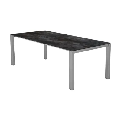 KRIENS Auszugstisch 170/220x95 cm Edelstahlgestell Beine 80x50cm