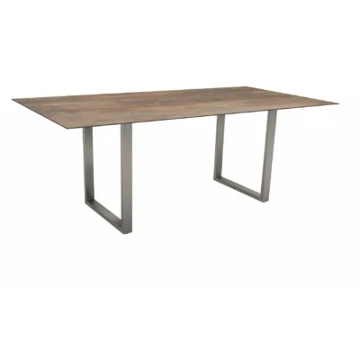 Kufentisch 200x100 cm Edelstahl