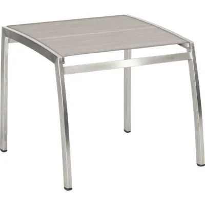 Fusshocker Cardiff Edelstahl