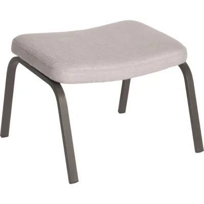 Fusshocker Stan Aluminium mit Bezug