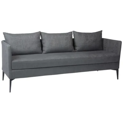 Sofa 3-Sitzer Marta Aluminium Bezug und Kissen